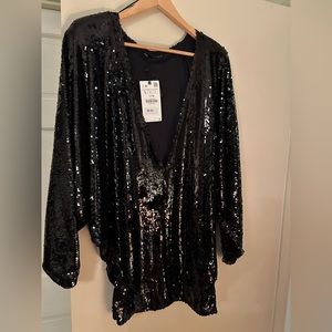 Zara sequin mini dress, sz L
